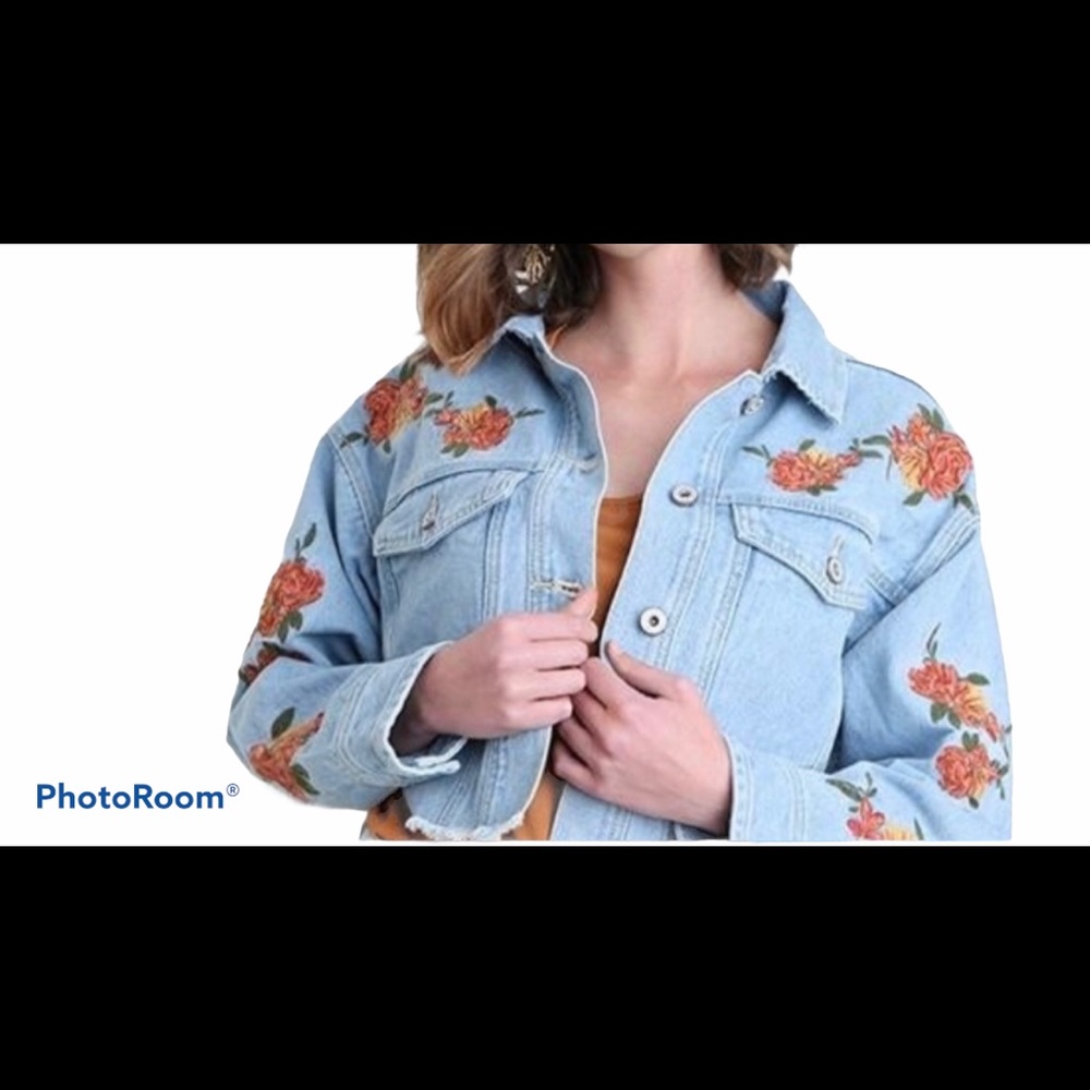 Embroidered Jean Jacket - Picture 4 of 9